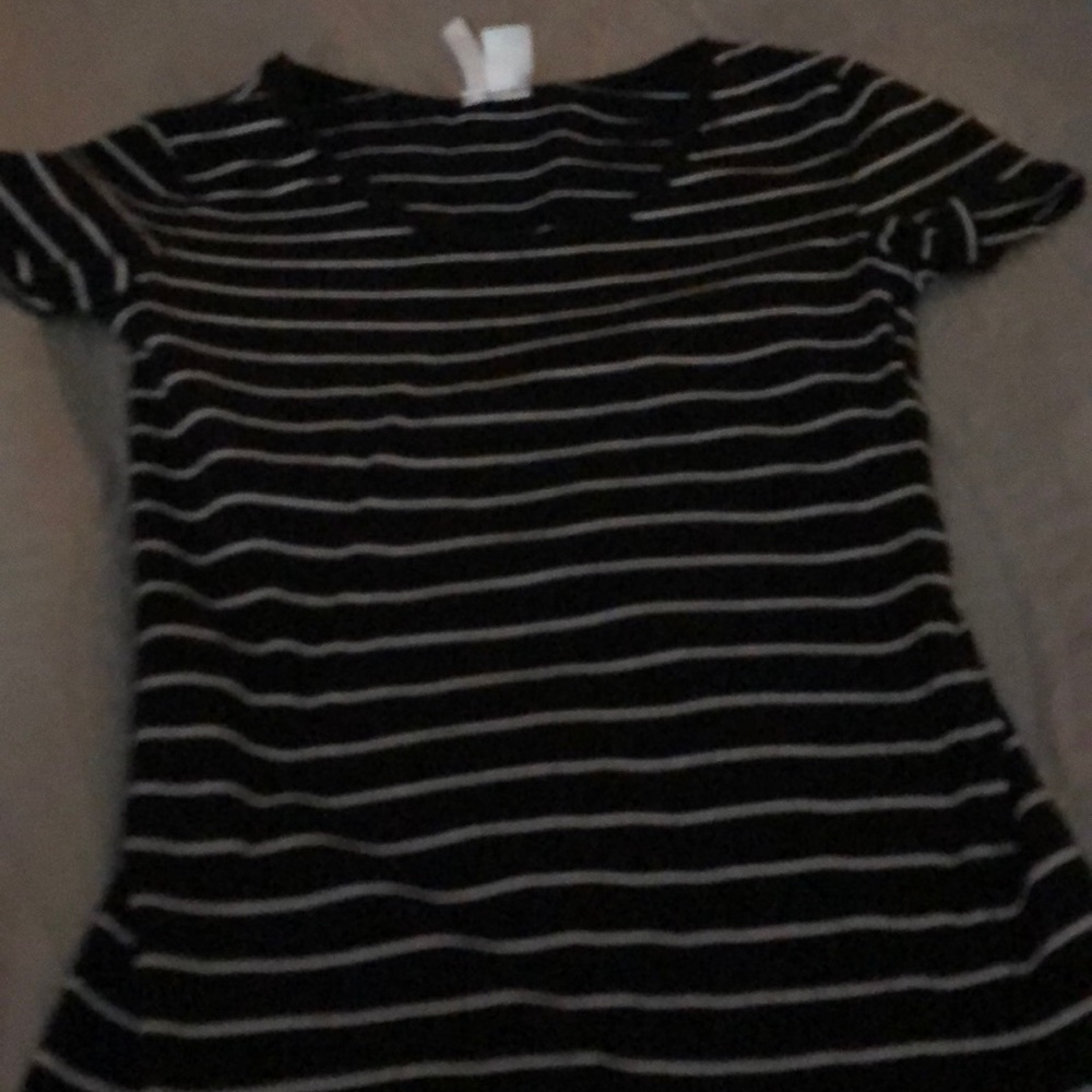 Black and white shirt